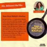 Michelle Obama Instagram – I recently joined my friend @Michele__Norris on Your Mama’s Kitchen, her new podcast from @HigherGroundMedia. In it, she explores the way rich histories, cultures, and memories can be developed right at home at our kitchen tables.

During our conversation, I talked about how nothing tastes more like home to me than my mother’s red rice — a recipe she learned from my paternal grandmother. It’s full of flavor and easy to make in large batches, and it’s the perfect dish for a picnic or BBQ! I could not be more excited to share it with you all ahead of the holiday weekend. 

If you end up trying it, let me know what you think. And be sure to tune into future episodes of Your Mama’s Kitchen podcast to learn more fun, and meaningful, recipes like this one. Listen now wherever you get your podcasts.