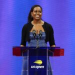 Michelle Obama Instagram – 50 years ago, the United States Tennis Association changed the game by awarding equal prize money for men and women competing at the @USOpen. It was a major milestone in the move for equality in sports, and it wouldn’t have happened without the courage of @BillieJeanKing. 

I was honored to celebrate the progress she made possible. As Billie Jean taught us, when our rights hang in the balance, we all have a choice to make—we can’t wait around for someone to fight our battles for us. We have to make our own stand, and that’s how we’re going to level the court even further for our daughters and theirs. Arthur Ashe Stadium