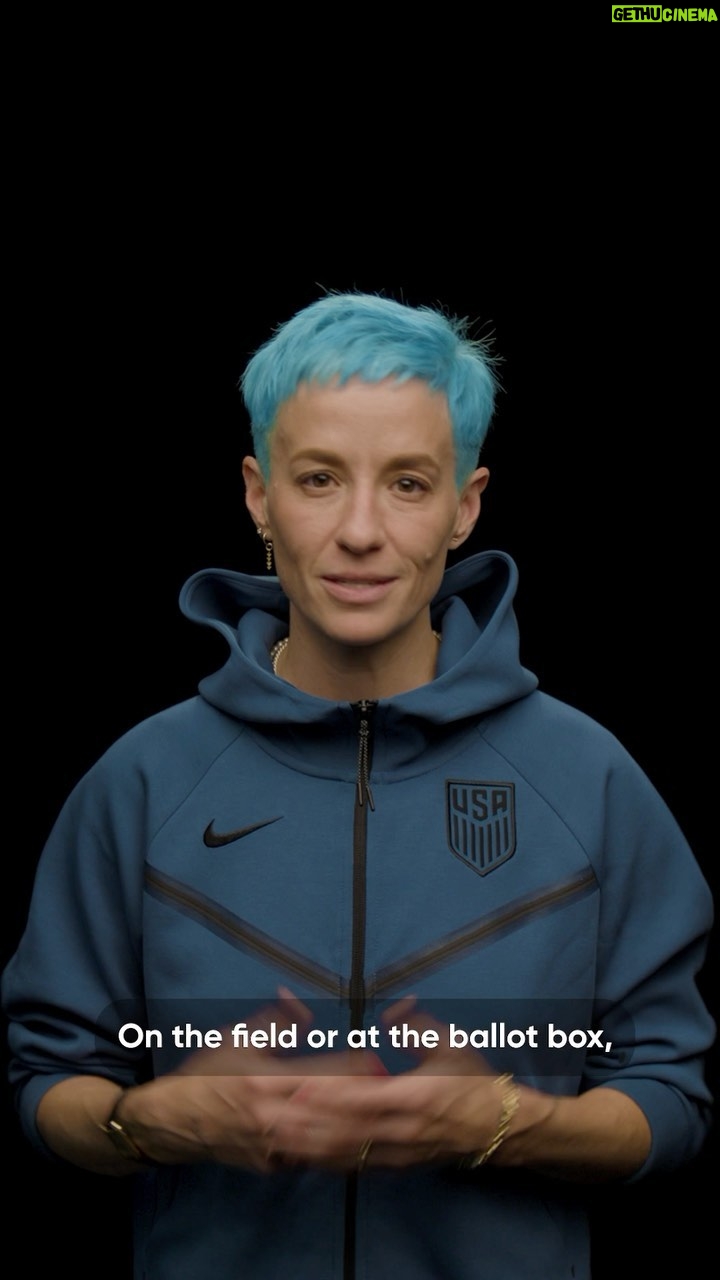 Michelle Obama Instagram - I’m so proud of the talented @USWNT players representing Team USA at the World Cup! As you’re cheering them on, there’s another way you can make your voice heard — by registering yourself to vote. Our vote is our voice, and one of the most powerful ways to use it is to cast a ballot in our upcoming elections. With every vote, we’re helping shape the kind of world we want to see. So before the opening game kicks off, join @mrapinoe, @cdunn19, and @sunnysulli by checking your voter registration with @whenweallvote at weall.vote/soccer. Then, join me in rooting for @USWNT. Go Team USA! ⚽️