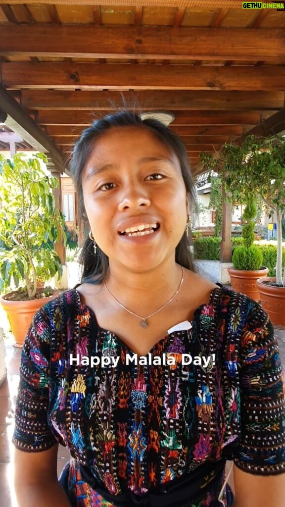 Michelle Obama Instagram - In honor of #MalalaDay, we asked a few members of the @GirlsOpportunityAlliance from Namibia, India, Nepal, Guatemala, and Uganda to tell us why Malala inspires them—and I just love their responses. Thank you @Malala for all that you do for girls around the world! 💖