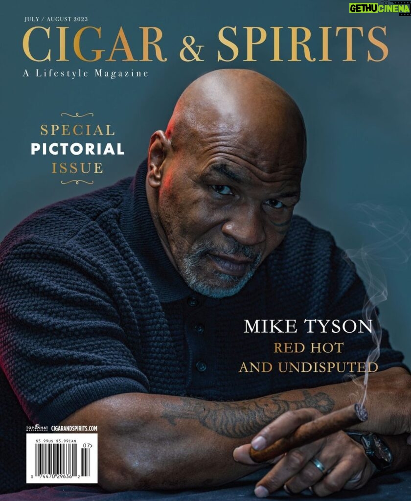 Mike Tyson Instagram - “I'm honored to have shared my past and present with @cigarandspirits in their new issue. It was a pleasure to collaborate with new friends from the magazine: publisher @thezenguido and photographer @scottmcdermott_ Here is the link to the featured interview -“ https://cigarandspirits.com/exclusives/celebrity-interviews/mike-tyson-red-hot-undisputed/ @cigarandspirits @thezenguido @scottmcdermott_