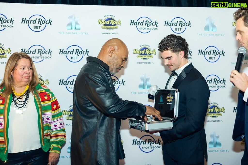 Mike Tyson Instagram - “ It was awesome to be a part of #ANewEraofSeminoleGaming with @officialhardrock. Craps, roulette, and sports betting are now live at Seminole Gaming casinos in Florida. “ @hardrockholly @hardrockbet Seminole Hard Rock Hotel & Casino - Hollywood, FL