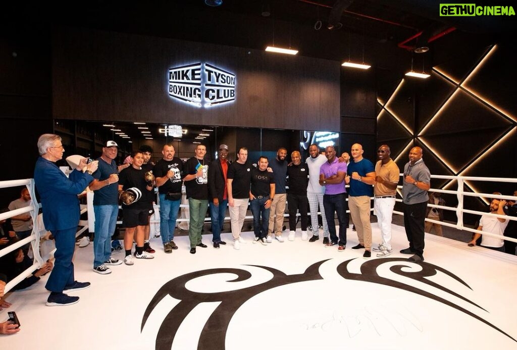 Mike Tyson Instagram - “Proud to open the first Mike Tyson Boxing Club in Riyadh.  Honored that the champs came out to support” @miketysonboxingclub #miketysonboxingclub #MTBC Riyadh, Saudi Arabia
