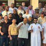 Mike Tyson Instagram – “Legendary. Too many champions to name.  Historic day.  Thank you @turkialalshik love the Riyadh welcome.”  #riyadhseason Riyadh, Saudi Arabia