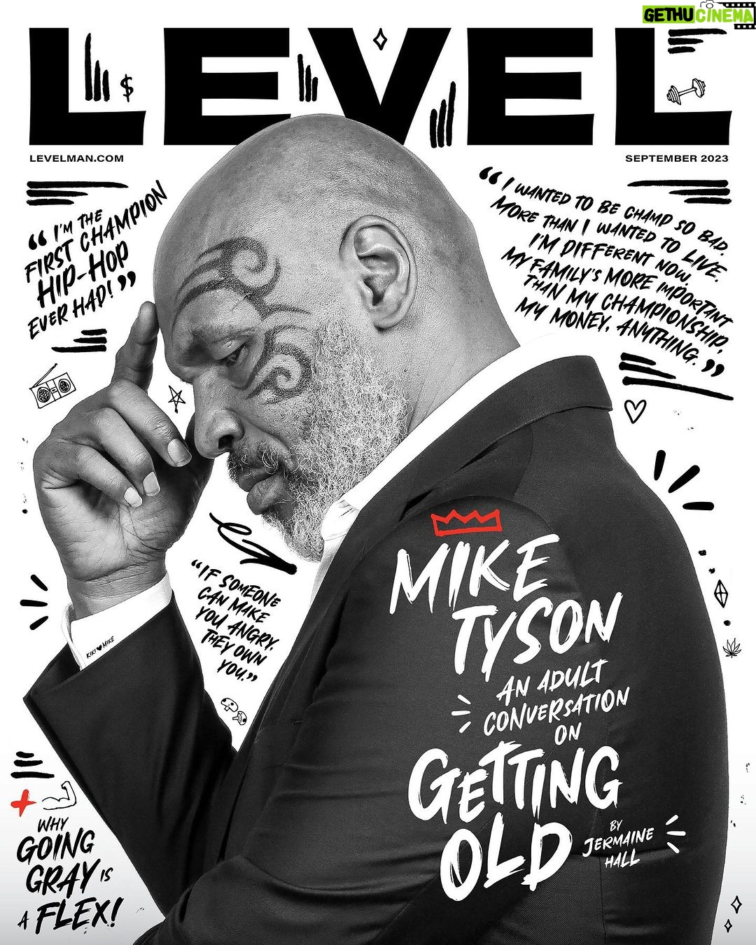 Mike Tyson Instagram - Our September cover man is none other than Brownsville’s favorite son, @miketyson. In a transparent coversation, the champ sits down with our CEO and Founder @jermainehall to talk about the joys and pains of getting old. 📷: Andres Ortiz #Fatherhood #MikeTyson #GettingOld