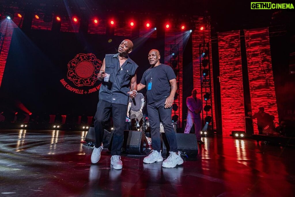 Mike Tyson Instagram - “Honored to see @davechappelle last night live at @thegarden Happy 50th “ 📸 photo credit: @candytman Madison Square Garden