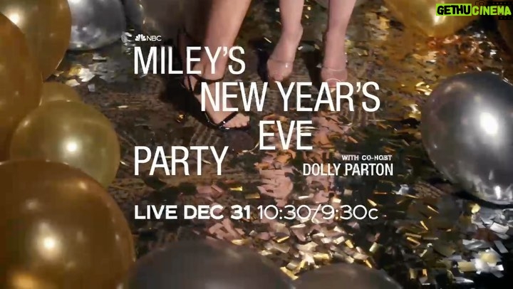 Miley Cyrus Instagram - NEW YEAR, NEW CO-HOST ! 🍾 Tune in to Miley’s New Year’s Eve Party 12/31 at 10:30pm ET on @NBC and @PeacockTV to watch us rock out the show.