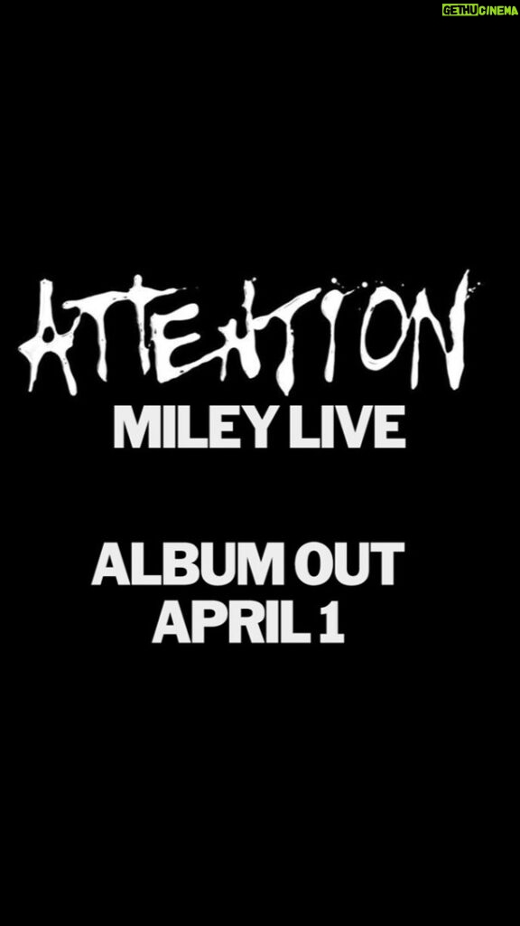 Miley Cyrus Instagram - 🚨 #ATTENTION #MILEYLIVE 🚨 My fans have been asking me for a live album for a long time & I am so exxxited to give it to them! This show was curated BY the fans FOR the fans! I asked my audience what songs they’d like to see me perform at upcoming shows and this is the set list YOU created! From fan favorite covers to some of my oldest songs, newest songs & original unreleased songs “YOU” & ATTENTION! I was doing a minimal amount of live shows this year and wanted the MAXIMUM amount of fans to experience ME LIVE! This album wouldn’t be possible without my band & crew! Thank you to everyone who came to see my show & anyone who couldn’t make it THIS ALBUM IS FOR YOU! I LOVE YOU! 🖤