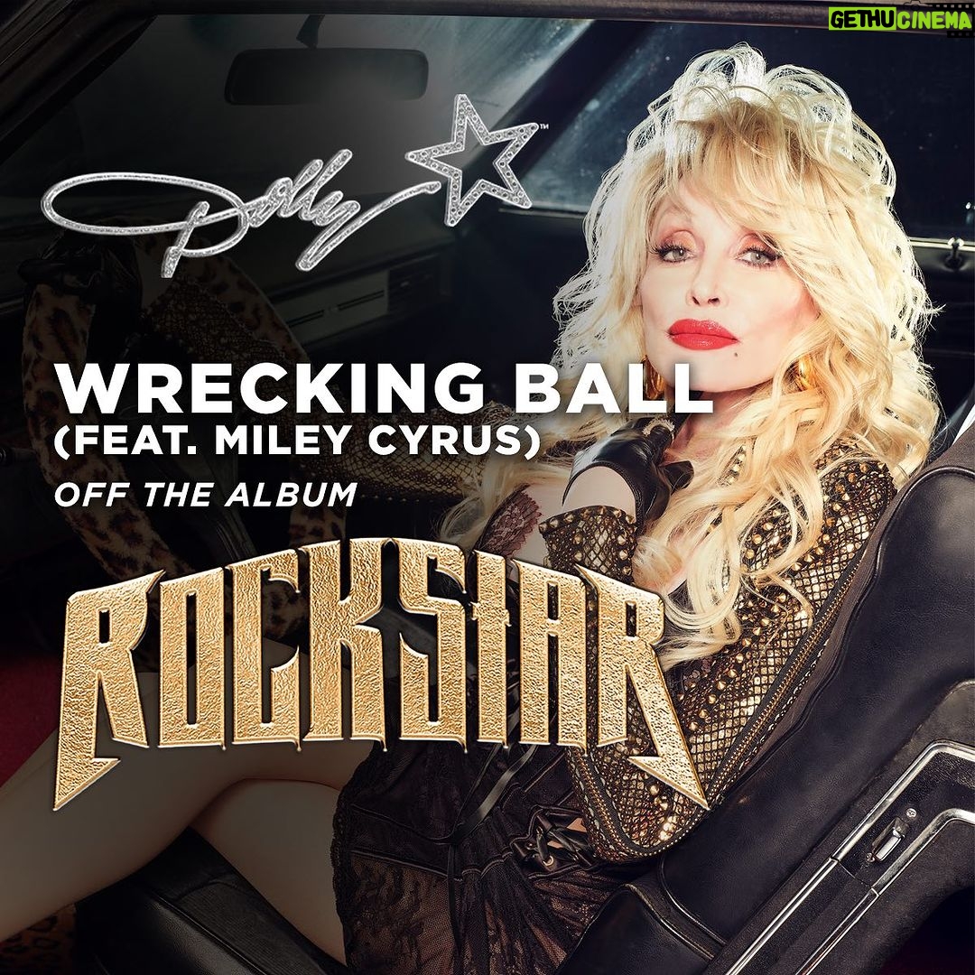 Miley Cyrus Instagram - I’ve grown up covering my Aunt Dollys music & it’s an honor to hear her singing one of my songs. I love you Aunt Dolly! I’m so happy to add another collaboration under our bedazzled (studded leather) belt! We’re ROCKSTARS now! You can hear so much sweetness and love on this record. Excited to share it with everyone. Forever your Doll Baby, Miley