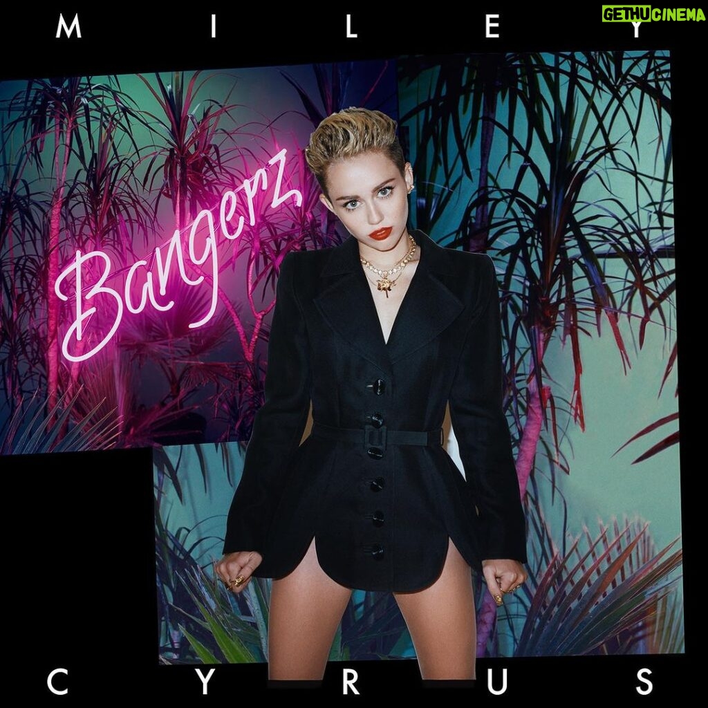 Miley Cyrus Instagram - I KNOW I USED TO BE CRAZY! I KNOW I USED TO BE FUN! I KNOW I USED TO BE WILD! THAT’S CAUSE I USED TO BE YOUNG! #10YearsOfBangerz ANNIVERSARY VINYL with unreleased photos + 23 Featuring @mikewillmadeit @juicyj @wizkhalifa OUT NOW!!!!