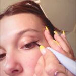 Millie Bobby Brown Instagram - on your mark eyeliner tutorial slays @florencebymills 💕❤️💕