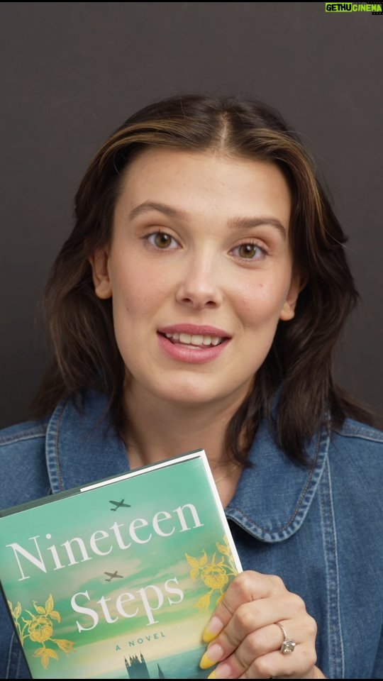Millie Bobby Brown Instagram - I am so excited to share the final artwork for my upcoming book, Nineteen Steps! This story is so personal to me and I love being able to bring you in for these early looks. Nineteen Steps is inspired by my own family’s experience during World War II and is also a story of love, longing, and loss. Nineteen Steps is coming this September, but you can pre-order a copy now from the link in my bio.