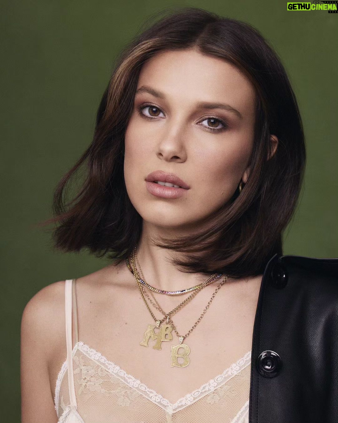 Millie Bobby Brown Instagram - Thank you @wwd for helping us announce the latest evolution of @florencebymills – WILDLY ME! Photographer: Katie McCurdy (@katiemccurdy_) Stylist: Alex Badia (@thealexbadia) Writer: Leigh Nordstrom (@leighnordstrom) Hair: Jacob Rozenberg (@jacobrozenberg) Makeup: Samantha Lau (@samanthalmua)