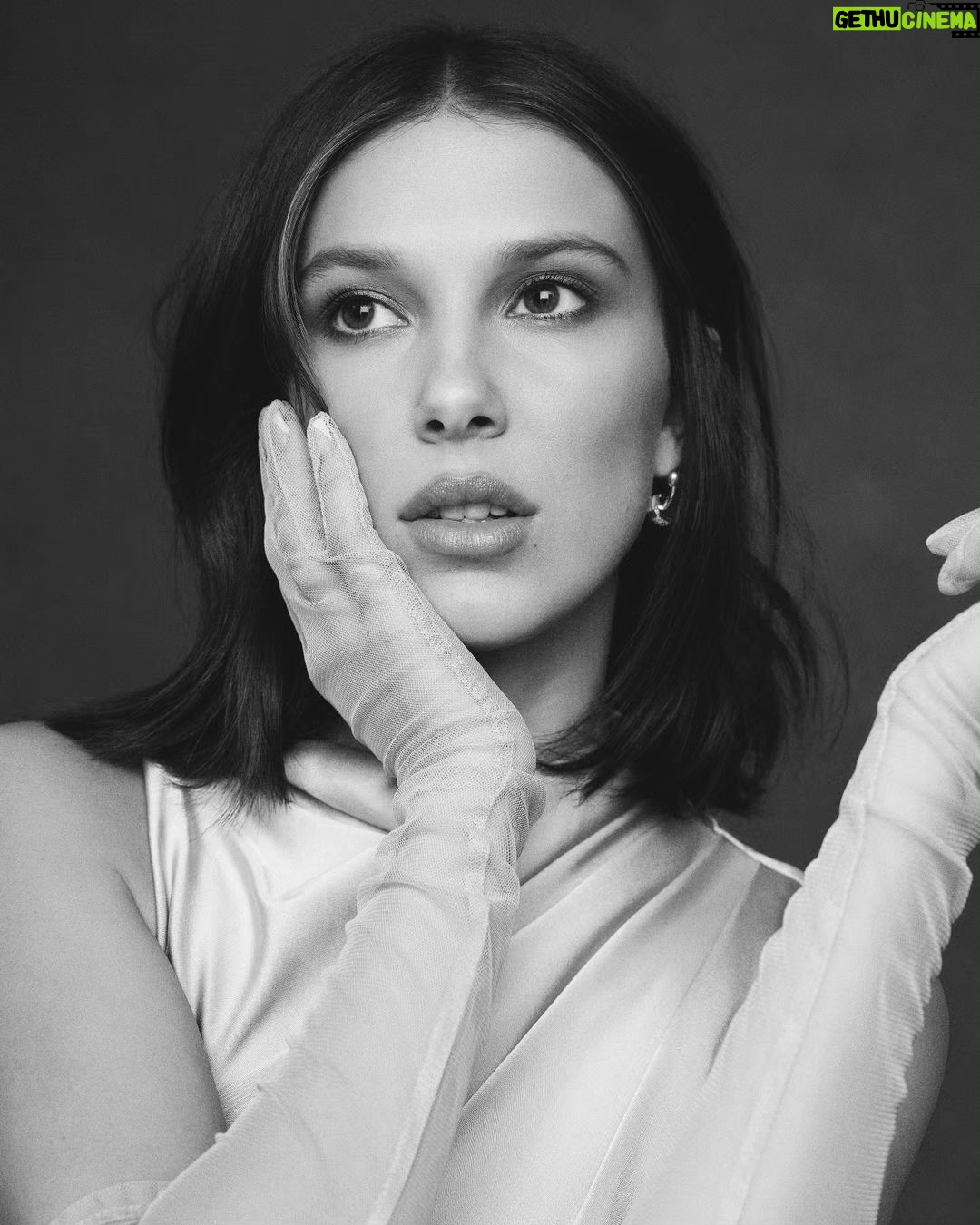 Millie Bobby Brown Instagram - Thank you @wwd for helping us announce the latest evolution of @florencebymills – WILDLY ME! Photographer: Katie McCurdy (@katiemccurdy_) Stylist: Alex Badia (@thealexbadia) Writer: Leigh Nordstrom (@leighnordstrom) Hair: Jacob Rozenberg (@jacobrozenberg) Makeup: Samantha Lau (@samanthalmua)