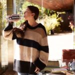Millie Bobby Brown Instagram – My two favorites 💕 Working on Florence while staying hydrated with @essentiawater 💧 I’m not sure it gets better than this 😍 #essentiapartner