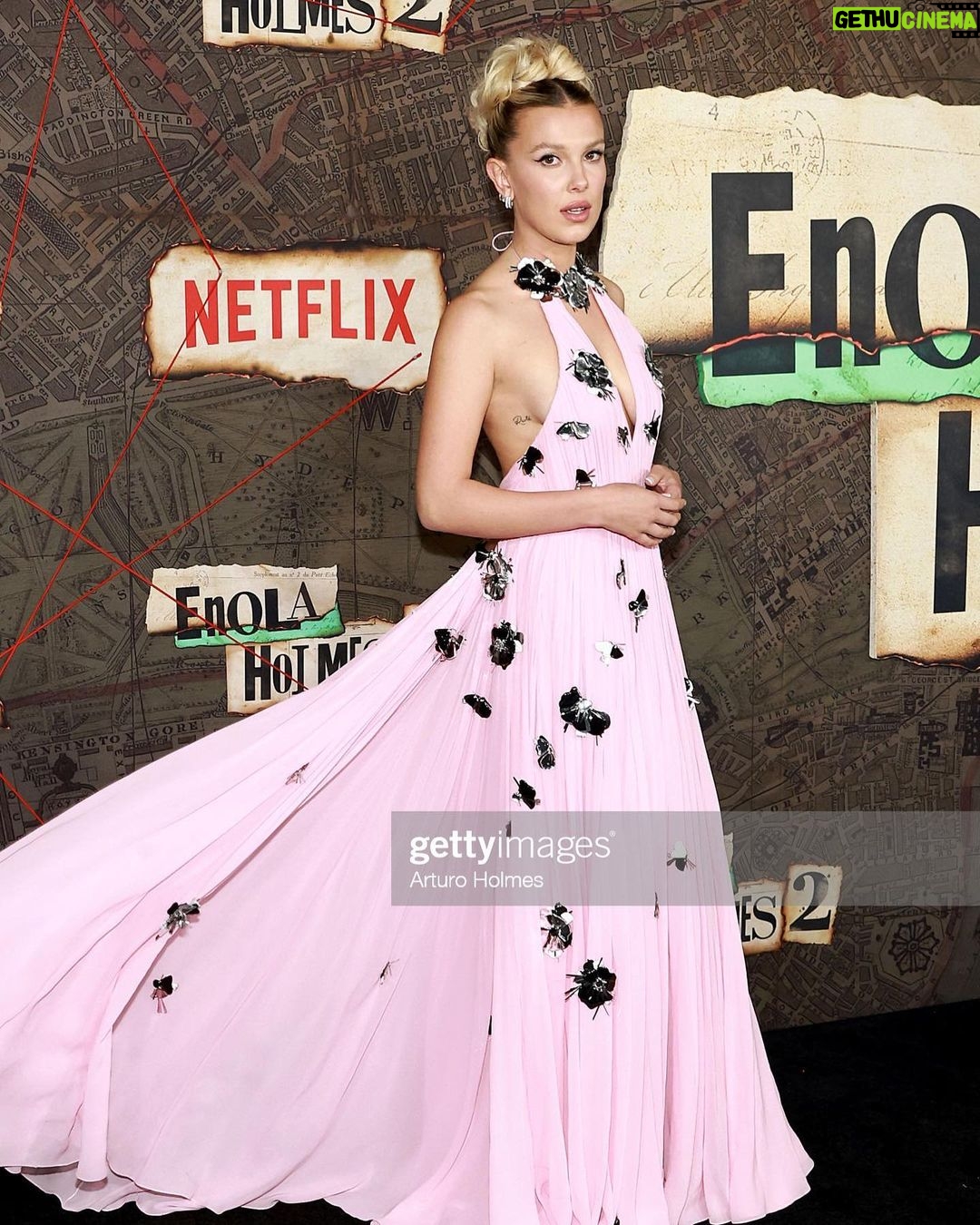 Millie Bobby Brown Instagram - the dress. @louisvuitton
