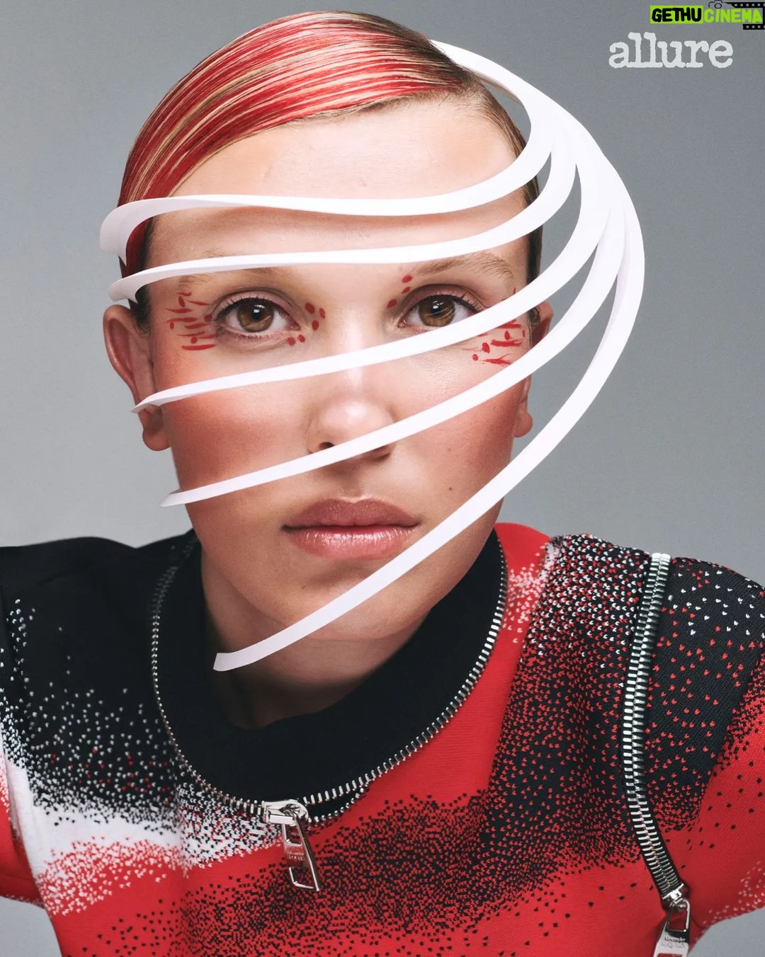 Millie Bobby Brown Instagram - very happy and grateful for this moment. thank you @allure ❤ EIC: @jcruel Writer: @emilyzemler Photographer: @thejemmitchell Stylist: @joannaschlenzka Hair: @shonju Makeup: @ciaradoesmakeup Manicure: @nailsbymh Visuals Director: @hall.kathryne Sr. Entertainment Editor: @eugeneshevertalov
