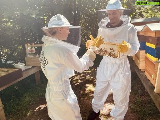 Millie Bobby Brown Instagram - I love adventures with you ❤️ what a beautiful experience, understanding the importance of bees! 🐝🐝🐝