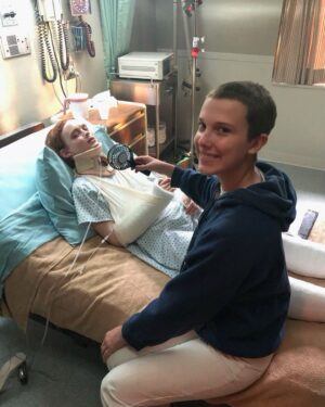 Millie Bobby Brown Instagram - yes, noah ate a cracker from Sadie’s toe..