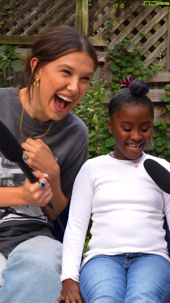 Millie Bobby Brown Instagram - Amina wants career before kids 🫡 To celebrate the release of her new Book “Nineteen Steps” we had Millie Bobby Brown on Recess Therapy! 🔥LINK TO FULL EPISODE IN BIO🔥