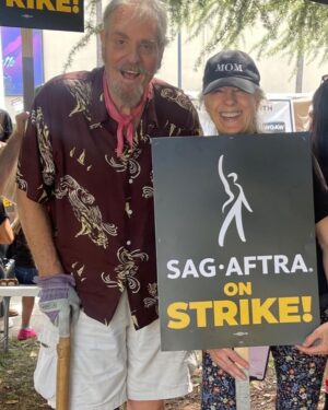 Mimi Kennedy Instagram - Met up with Eddie Gorodetsky today on the @sagaftra picket line. As well as fellow actress @emelle4real 
writers Mike Rowe, Eddie Dana Gould & Tony Desena. I also got to reunite with a longtime friend of Mitch Ryan & we had a wonderful chat sharing our memories of him. 

#sagaftracommunity 
SAG-AFTRA-WGA Solidarity
#sagaftrastrike
#SAGAFTRAstrong 
#Solidarity
@wgawest @wgaeast @sagaftrafound