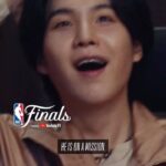 Min Yoon-gi Instagram - Legacy altering moments can happen at any second. @agustd knows we’re all in. #NBAFinals Presented by YouTube TV begin Thursday, 6/1 at 8:30pm/et on ABC.