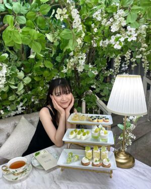 Mio Yuki Instagram - 大好きなシャインマスカットがたくさん使われてて幸せでした🤤

#HAUTECOUTURECAFE 
#omotesando
#ヌン活
#アフタヌーンティー
#シャインマスカット