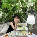 Mio Yuki Instagram - 大好きなシャインマスカットがたくさん使われてて幸せでした🤤 #HAUTECOUTURECAFE #omotesando #ヌン活 #アフタヌーンティー #シャインマスカット