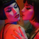 Miriam Veil Instagram - The Unholy Trinity ✨ Shot by Paul Artemis, with my favourite girls Marie Sauvage and Clea De Velours 💋 London, United Kingdom