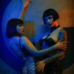 Miriam Veil Instagram - The Unholy Trinity ✨ Shot by Paul Artemis, with my favourite girls Marie Sauvage and Clea De Velours 💋 London, United Kingdom