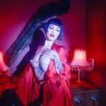 Miriam Veil Instagram - Feeling the holiday blues 🥀🥀🥀 From the archive with @yiyinglai_ @alessio_cocchi Shot at @23paulstreet MUA @onibecky_ Wearing @magdaleneceleste @elfzhou_lingerie @louboutinworld ✨