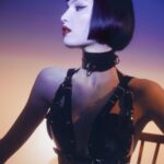 Miriam Veil Instagram - NIGHT FALLS out now on @altarmag 🌙 Wearing my Robo Hipster set from @jivomir.domoustchiev 🖤 . Pictures by @yiyinglai_ with @alessio_cocchi at @ps.spaces 💋 London, United Kingdom