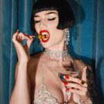 Miriam Veil Instagram - Glamorously saying goodbye to 2023!!🍸 Had so much fun on my last shoot of the year with darling @karenstanleyphoto at @23paulstreet ❤️ Can’t wait to see what next year will bring!✨ London, United Kingdom