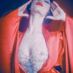 Miriam Veil Instagram - Feeling the holiday blues 🥀🥀🥀 From the archive with @yiyinglai_ @alessio_cocchi Shot at @23paulstreet MUA @onibecky_ Wearing @magdaleneceleste @elfzhou_lingerie @louboutinworld ✨
