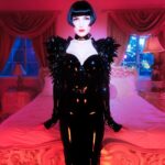 Miriam Veil Instagram - 🕸️ Happy Halloween 🕸️ So exited to share these images taken by the super talented @lonelyrodeostar during my last visit to the States. Check her incredible work! ✨ It was so lovely to stay at @hillsidehouseca and create some magic for one of my favourite latex brands @janedoelatex 🖤 More pictures to come soon 🥀 Crestline, California