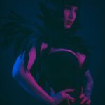Miriam Veil Instagram - Living my neon fantasy with @jakehicksphotography 💙 London, United Kingdom