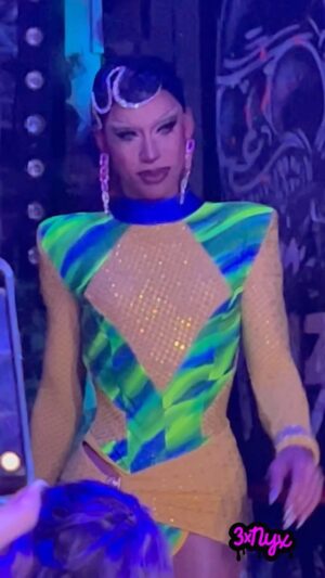 Miss Abby OMG Instagram - Last Saturday in @3xnyx was amazing! 💚
I looked like a latin dancer, enjoy my performance!💃🏽 
Thank you all for coming, see you on the next one.🥰
Wig: @wigsbysire 
Outfit: @the_drag_room 
Lashes: @gayamua 
Lips: @cursedcosmetics_ 
#missabbyomg #abbyomg #hostedbyabby #dragraceholland #dragqueen #performance #latina #brazilian #brazilianqueens