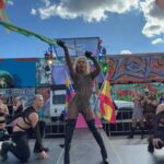 Miss Abby OMG Instagram - @tropikalifestival “Terra Totale” was a unforgettable moment!🖤🇧🇷 Again😛 Pics by my sister: @ivyelysemonroe @ryantino Dansers are my hot friends: @thomas.johanness @teodoryankov Management: @thedragagency @daniellejiskoot Hair: @itsyourik @kinkikappersbreda @angeliquechantrel Boots: @silhouette_schoenen * * * #drag #missabbyomg #abbyomg #tropikali #brazilianqueen #dansers #hot #brazilianhour #pablovittar Tropikali Festival