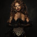 Miss Abby OMG Instagram – Praying for the world to be a better place!🖤 There’s so much going on at the moment in the world that makes me sad. Can we just all treat each other with respect and love? Is that too much to ask? Thank you and keep praying for the world!!! 🙏🏽🌎 
Pic: @renatadutreephotography 
Wig: @baehmbaehmwigs 
Corset: @shinedaddyshine 
#missabbyomg #praying #goddess #believe #dark #latina #abbyomg #drag #crosses #religion Fierce Church