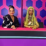 Miss Abby OMG Instagram - One of my highlights was meeting @michellevisage *again* and hur still recognizing me! Ouhh and she was living for the braids honey! Sucha wonderful and sweet person 💚 Pic: @brittv.l #missabbyomg #abbyomg #dragconuk2023 #dragconuk #michellevisage #gayicon #queericon