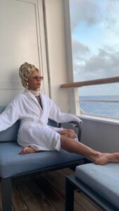 Miss Abby OMG Instagram - Living in the moment means letting go of the past and not waiting for the future. It means living your life consciously, aware that each moment you breathe is a gift.💙 @spartacus_cruise we can’t wait for next year’s cruise with my beautiful fiancé @itsyourik !!!😍 Calvi, Haute-Corse