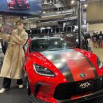 Miyu Kitamuki Instagram - 【東京オートサロン】に遊びに行ってきました🚘 実家がタイヤ屋さんなので小さい頃からたくさんのタイヤを見てきたけど、あんなにもの大量のいろんな種類のタイヤのホイールを見れたのは初めてで楽しかった〜！ 車もたくさん展示されてて心が躍りました。 小さい時から乗り物好きなのはやっぱり父の影響なのかな〜と再実感🤔 #東京オートサロン