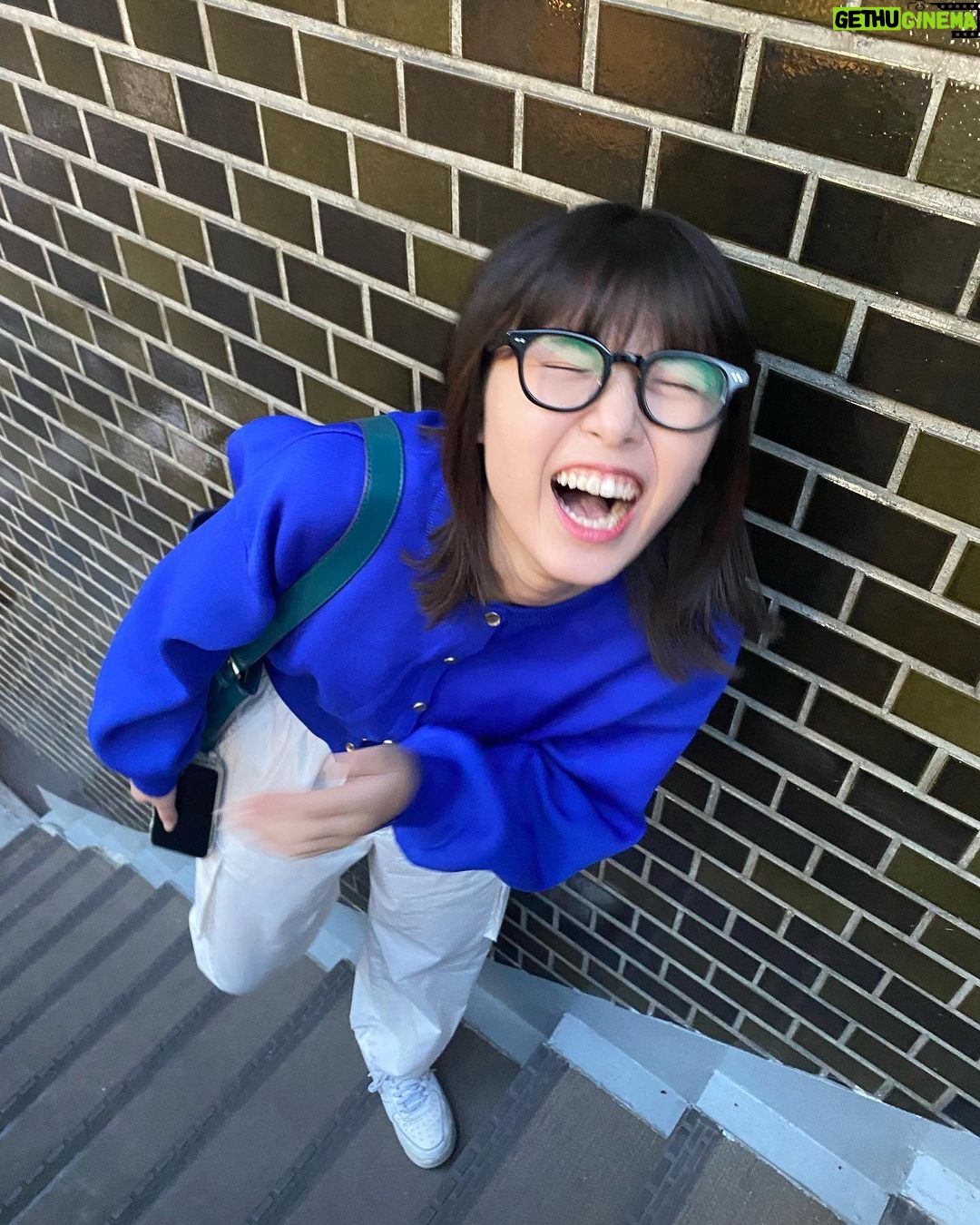 Miyu Kitamuki Instagram - 笑ってこ〜😊 今更だけどメガネ新調した🥸