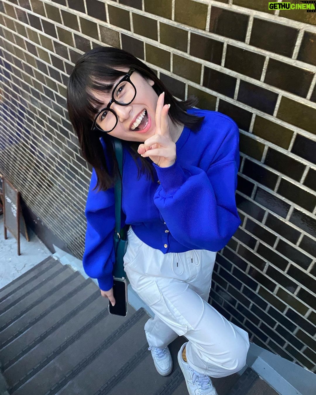 Miyu Kitamuki Instagram - 笑ってこ〜😊 今更だけどメガネ新調した🥸