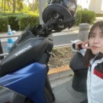 Miyu Kitamuki Instagram - バイクのニュースさんのお仕事でした！ 色々なバイクに乗れて楽しい🙇‍♀️ #YAMAHA #xforce #クシタニ #バイクのニュース