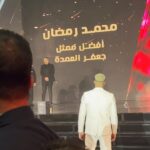 Mohamed Ramadan Instagram - 🇪🇬🥇 من ليالي القاهرة الساهرة جائزة افضل ممثل عربي من مهرجان الفضائيات العربية عن شخصية #جعفر_العمدة ثقة في الله نجاح Triumph Luxury Hotel