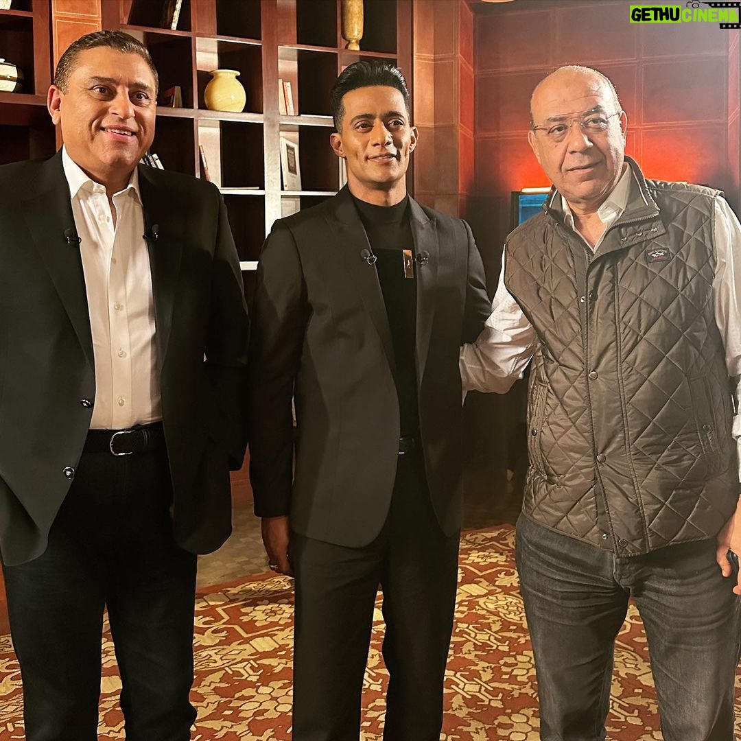 Mohamed Ramadan Instagram - استمتعت بلقائي مع الاعلامي الكبير و الصديق العزيز معتز الدمرداش على قناة الشرق بلومبيرج الإخبارية الاقتصادية Cairo, Egypt