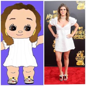 Molly Tarlov Instagram - 2 good 2 be Kew!!! More Kewpie versions of people in the *kewture*. Thank you @mamaogre420 for immortalizing my pompom Manolos in Kewpie ✨☁️