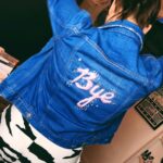 Molly Tarlov Instagram - CALLING ALL CRAFTERS: I decided to try my hand @ embroidery and did this test jacket. It was fun and I like it! The yarn I used was a thick acrylic and I like something more classic embroidery. What is your fave yarn to use? That’s not SO thin that it’ll take me a hundred years. (Bonus points if you can spot the first tattoo I ever got 🤦🏻‍♀️)