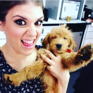 Molly Tarlov Instagram - It’s my angel’s birthday today. This is my Fran. She’s four. Every time we meet someone on the street they ask if she’s a puppy cause she’s a wild as hell. Sometimes I say yes because it’s less embarrassing. She is my best friend. She has taught me so much and I cried saying happy birthday to her last night. Thanks for always looking me in the eyes when you yell at me. I originally wanted to name a daughter Franny if I ever had one (mix between Franny Glass and Fanny Bryce) and she was supposed to be named Vivian. She did not act like a Vivian. Then her name was Buffy but she didn’t act like a Buffy either—so on day 4 she became Francesca (Frances) Buffy Tarlov. And Le Fran became legend.